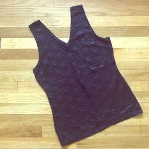 ☀️Banana Republic Floral Black Tank☀️